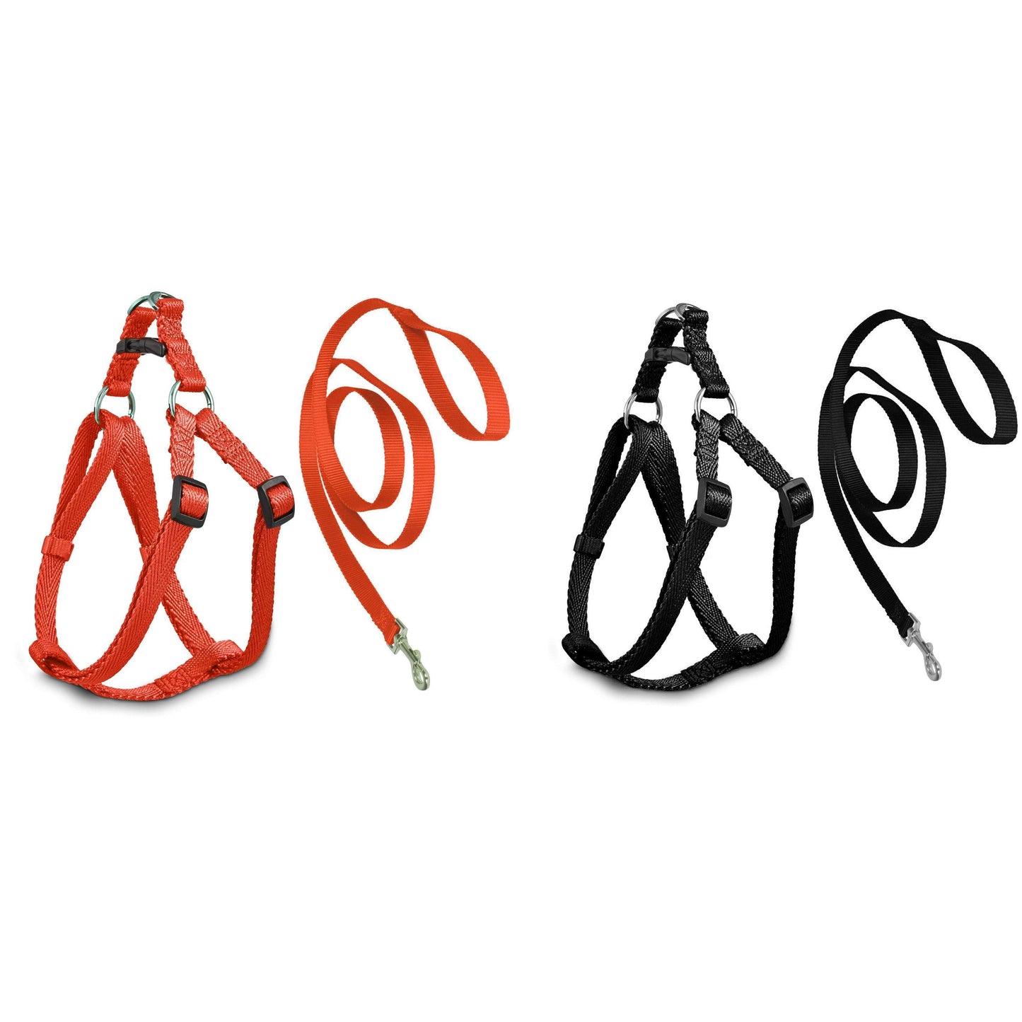 Pet Dog Leash Harness In Red And Black 0040 (Parcel Rate)