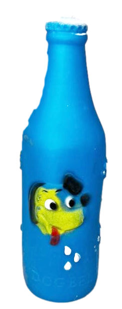 Pet Dog Toy Bottle Squeaky Random Colour Sent 19cm x 6cm 6649 (Parcel Rate)