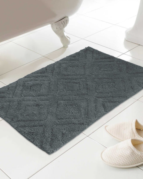 Luxury Bathroom Mat Diamond Pattern 46 x 76 cm BMP213090 (Parcel rate)