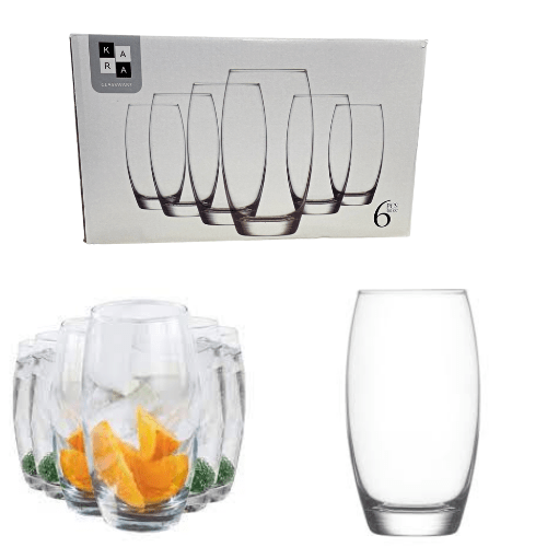 Pack Of 6 Glssses ASYA Glassware ASY510 BB (Parcel Rate)