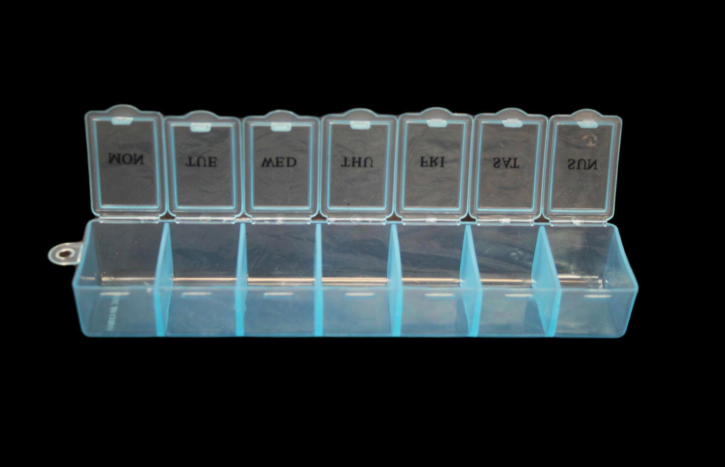 7 Day Pill Box Plastic Tablet Weekly Organiser Dispenser 3 Colours Blue/White/Pink 2036 (Large Letter Rate)
