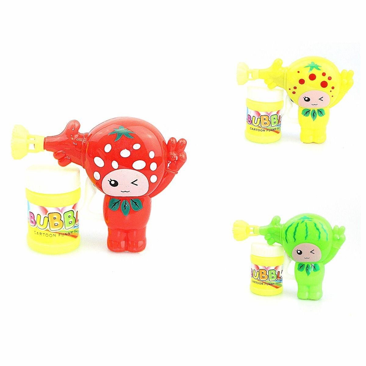 Kids Cartoon Bubble Gun Soapy Liquid Toy Outdoors 4556  (Parcel Rate)