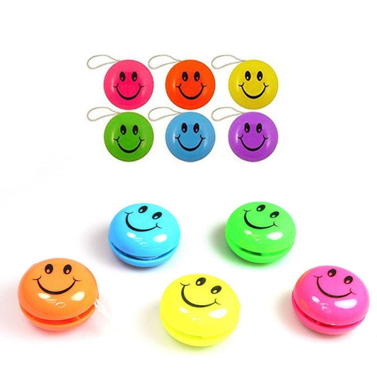 Set of 3 FUN Smiley Face Yo Yo's (Parcel Rate)