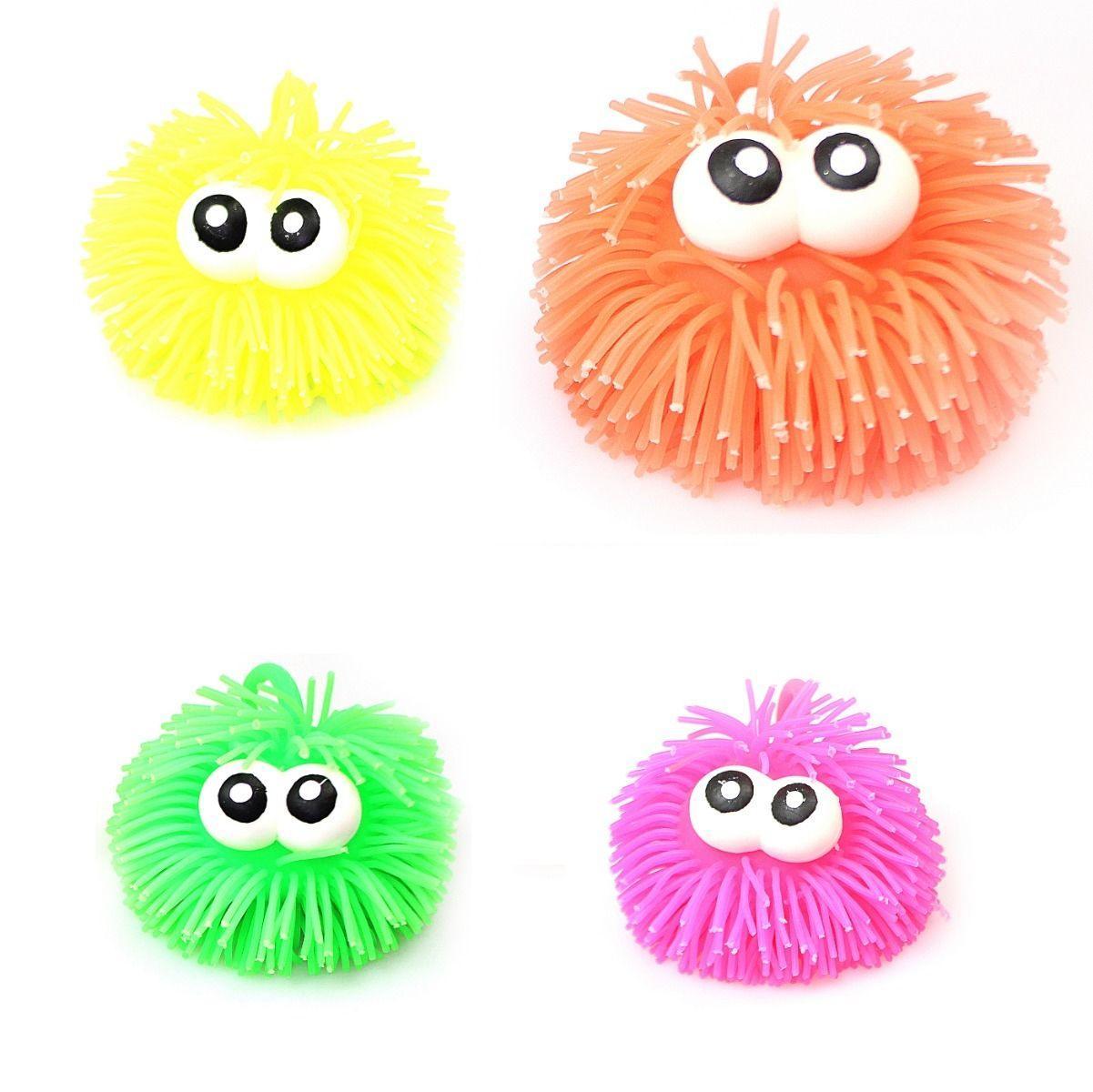 Stress Puffer Balls With Bulging Eyes Squidgy Squeezy Play Sensory Toy x 2  1496 (Parcel Rate)