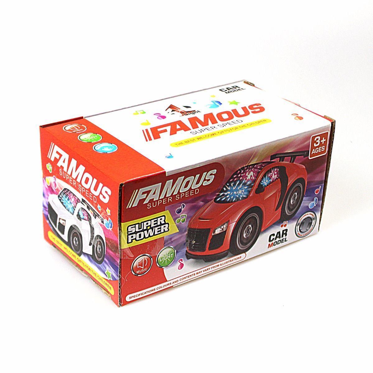 Kids Super Power Light & Sound Super Speed Car Interactive Battery Powered Car Toy4169 (Parcel Rate)