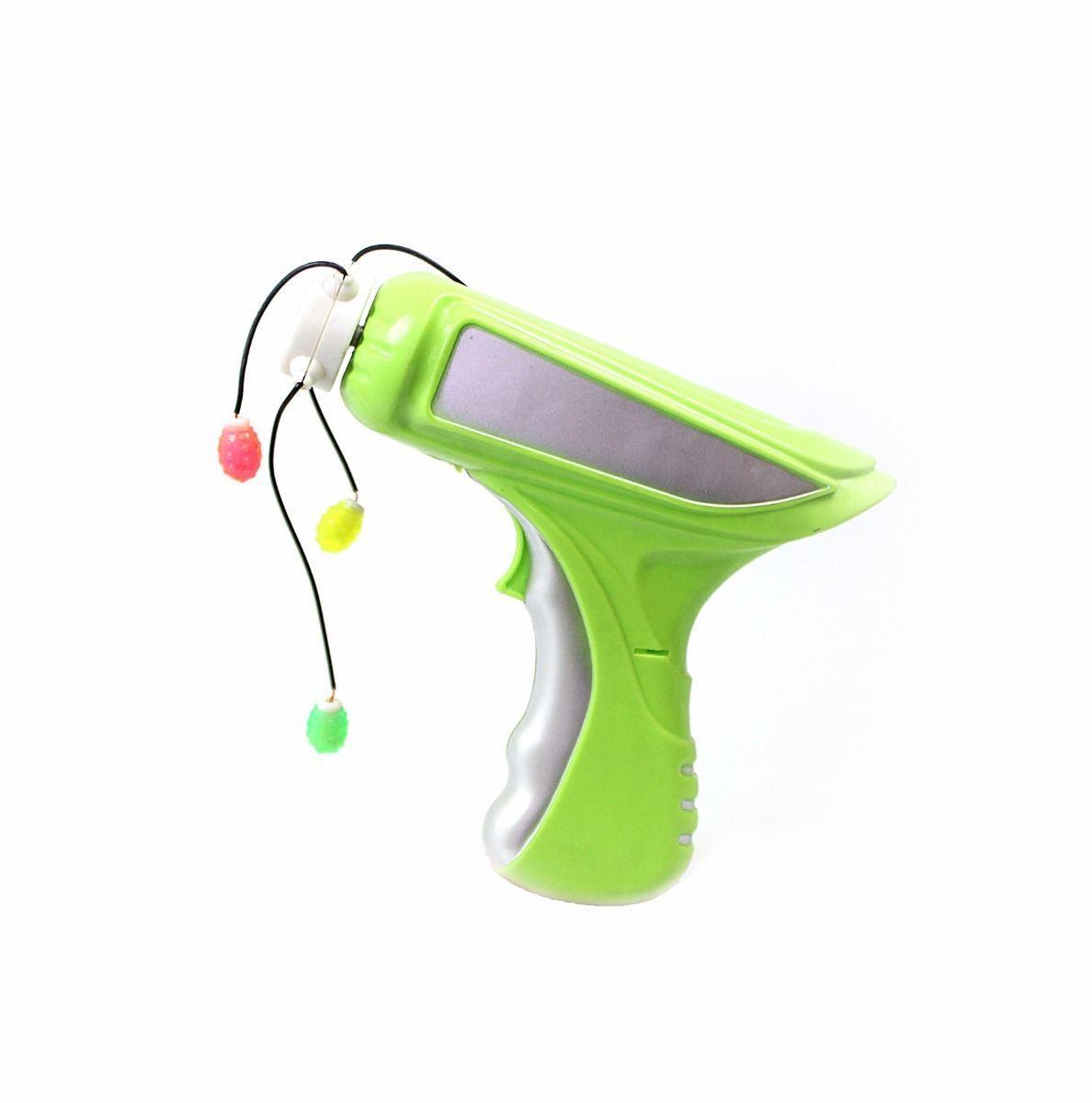 Kids Light Up LED Spinner Toy Gun Rope Spin Propellor Beads 3809 (Parcel Rate)