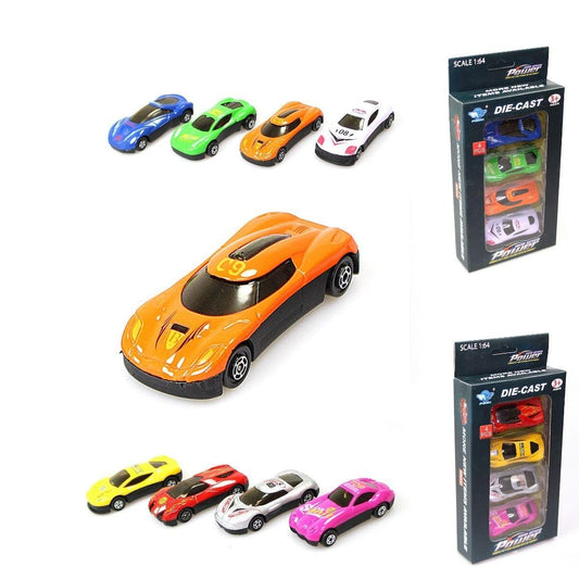 Boys Set 4 Die Cast Sport Car Set 4167 (Parcel Rate)
