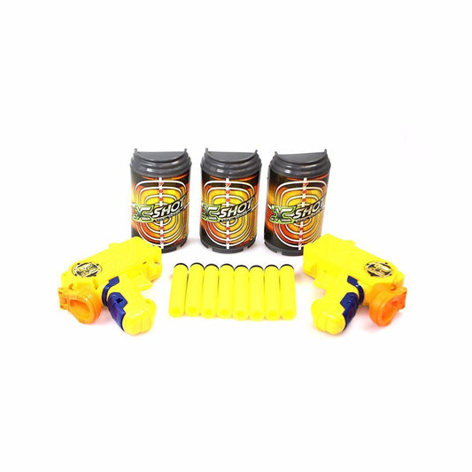 X SHOT Excel Series Reload Micro Dart Blaster Gun 2 Guns 8 Darts & 3 Targets   0832 (Parcel Rate)