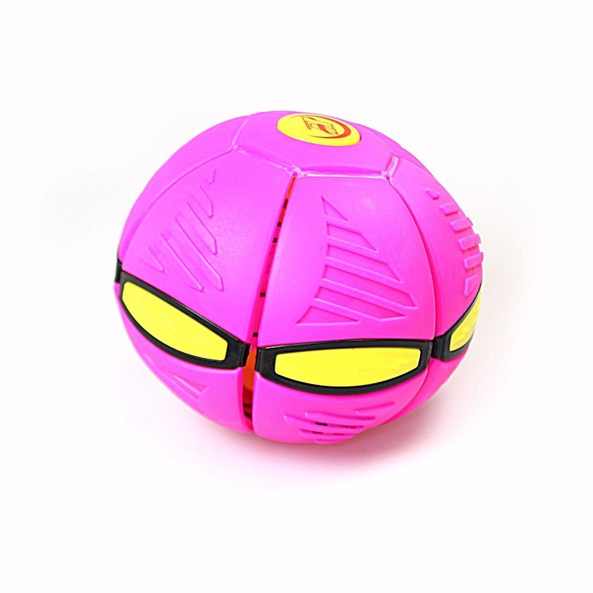 Childrens LED PHLAT BALL -Throw a Disc, Catch a Ball & LED Lights Press Together  3017 (Parcel Rate)