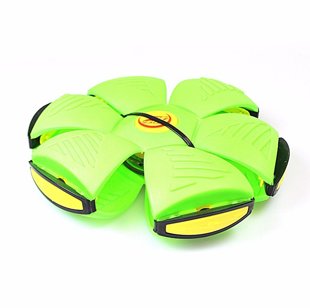 Childrens LED PHLAT BALL -Throw a Disc, Catch a Ball & LED Lights Press Together  3017 (Parcel Rate)