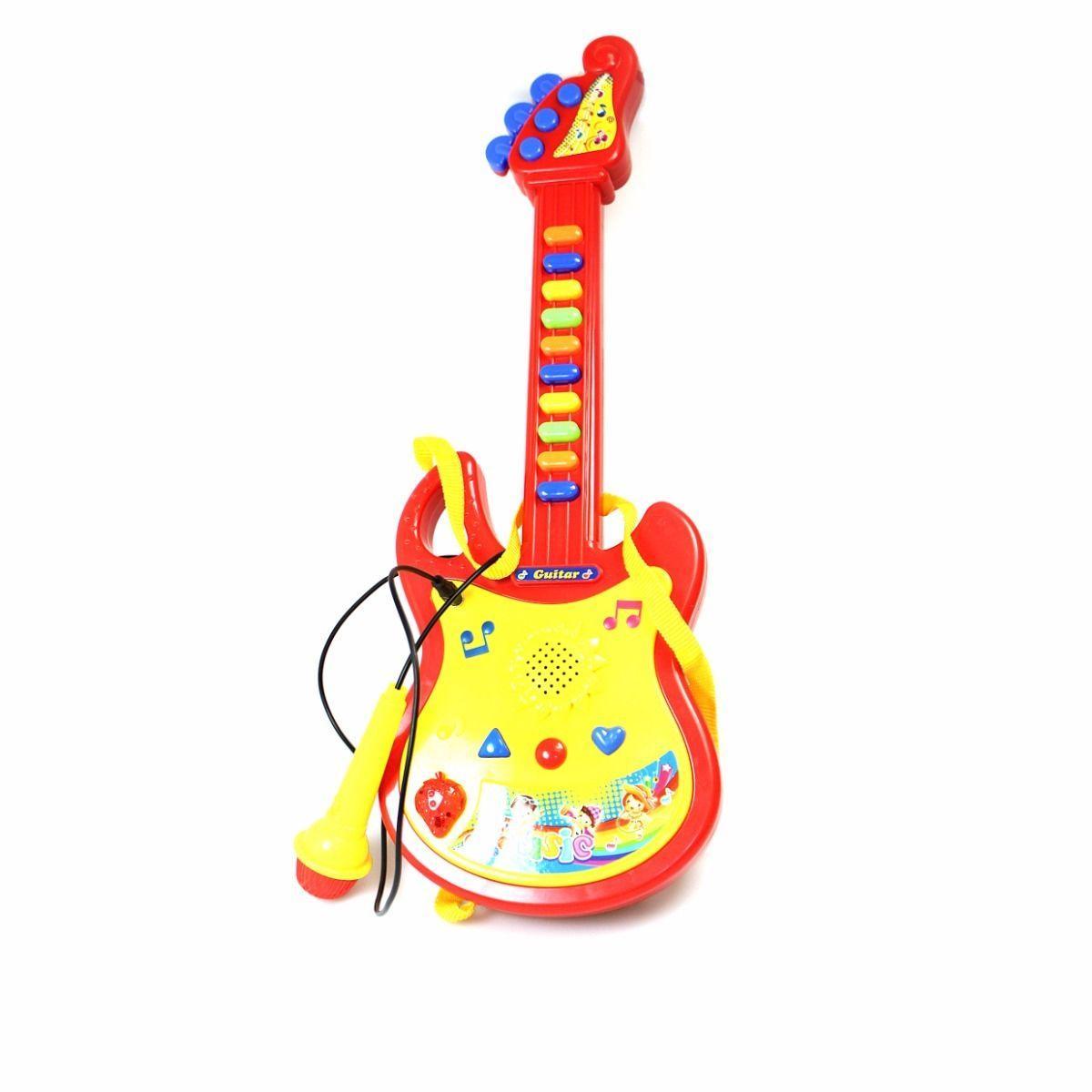 Kids MUSICAL GUITAR, Real Feel Keys & MICROPHONE, Built in Demonstration Music   3490 (Parcel Rate)