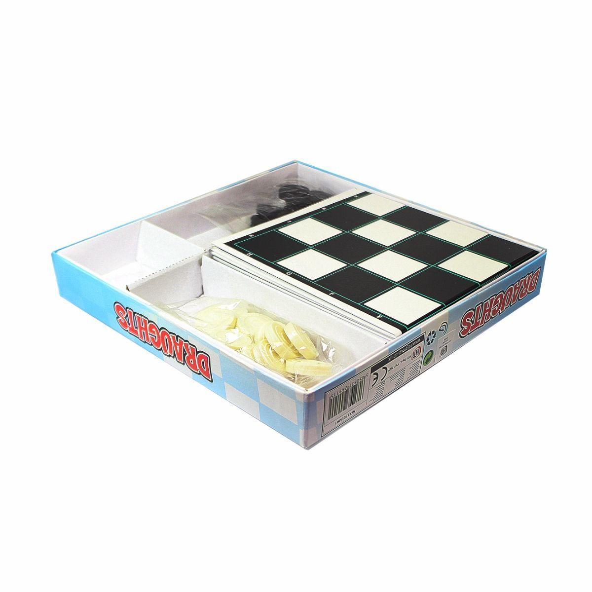 Childrens Classic Draughts Board Game Family Favourite With Counters 2 Player 4911 (Parcel Rate)