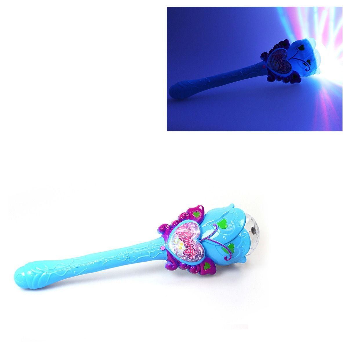 Girls Bling Light Up Fairy Princess Wand Toy Birthdays Party Bags & Celebrations 3297 (Parcel Rate)