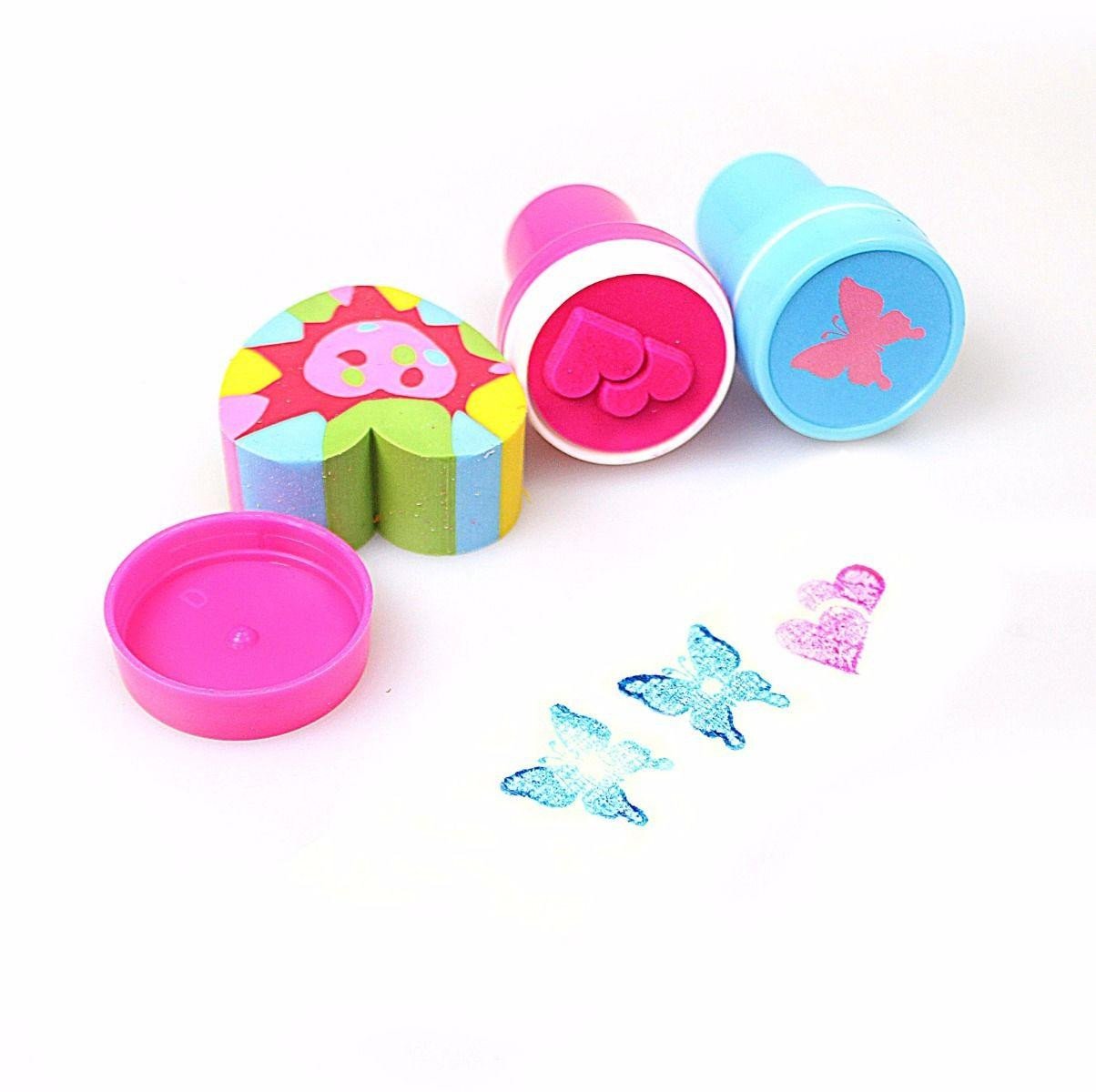 Childrens Novelty Pencil Set With Shaped Stamps  701 (Parcel Rate)