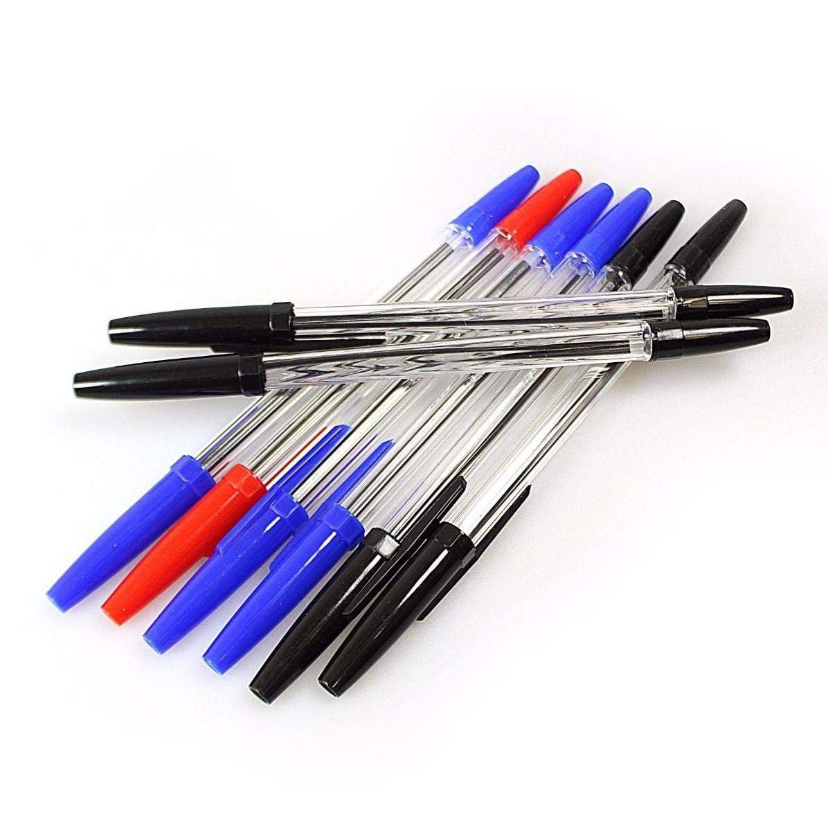 8 Pack Blue, Black, Red Ballpoint Pens    3038 (Large Letter Rate)