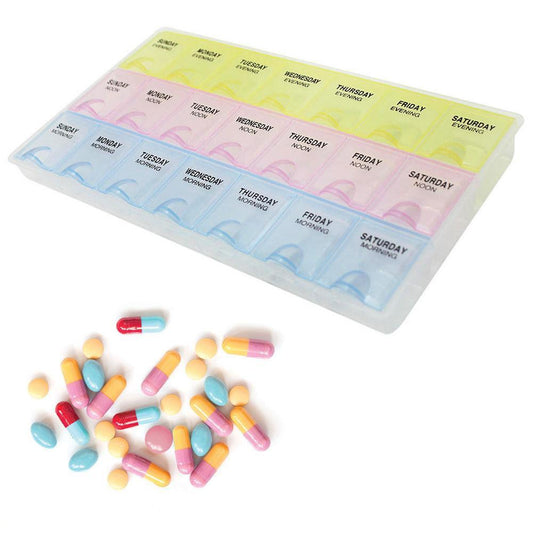 7 Day Mon-Sun Medical Tablet Medicine Organiser Box   4367 (Parcel Rate)