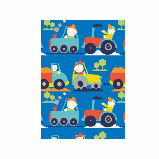 1 Roll 3m x 70cm CARS GIFT WRAP ROLL -Birthdays, Parties, Christmas Presents  9846 (Parcel Rate)