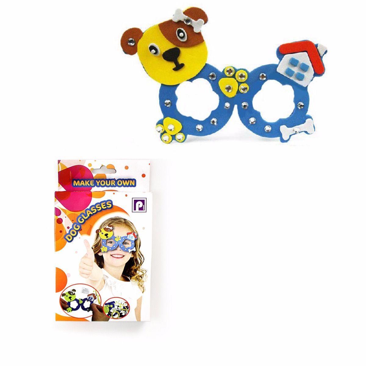 Kids Make Your Own Dog Glasses Full Kit Party Bags Birthday Gift Art & Crafts 3694 (Parcel Rate)