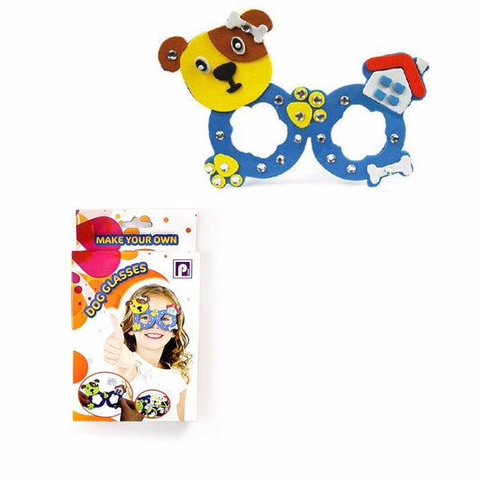 Kids Make Your Own Dog Glasses Full Kit Party Bags Birthday Gift Art & Crafts 3694 (Parcel Rate)