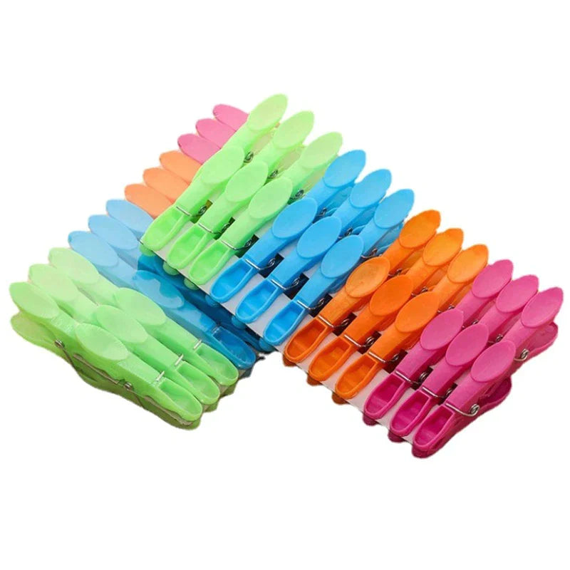 Plastic Laundry Clothes Pegs 8 cm Pack of 24 7003 (Parcel Rate)