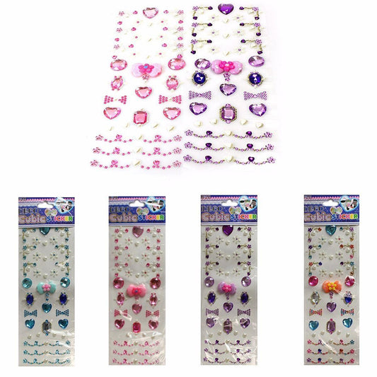 Kids Fun Deco 3D Gems & Stones Decorate Furniture Jewellery Box Card Making  4071 (Large Letter Rate)