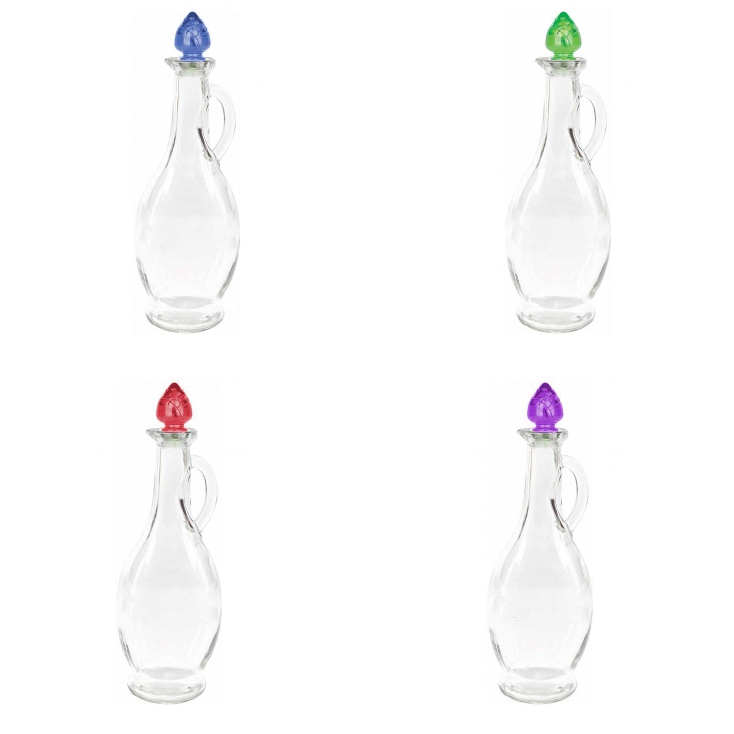 500cc Oil & Vinegar Bottle With Corn Lid High Quality Glass With Fancy Lid M-217 (Parcel Rate)