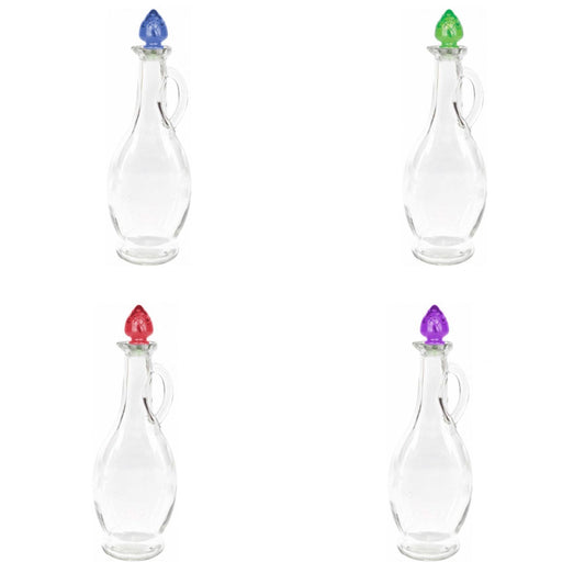 500cc Oil & Vinegar Bottle With Corn Lid High Quality Glass With Fancy Lid M-217 (Parcel Rate)
