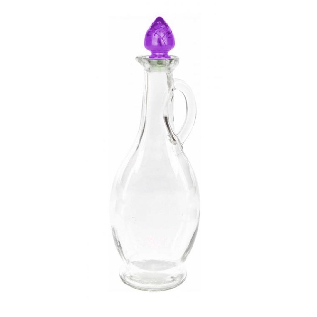 500cc Oil & Vinegar Bottle With Corn Lid High Quality Glass With Fancy Lid M-217 (Parcel Rate)