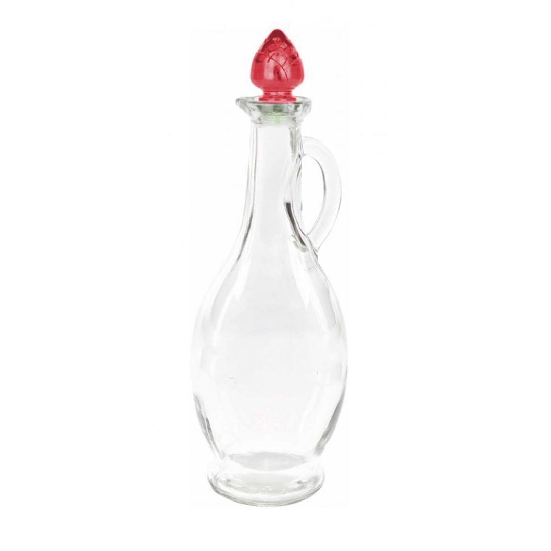 500cc Oil & Vinegar Bottle With Corn Lid High Quality Glass With Fancy Lid M-217 (Parcel Rate)