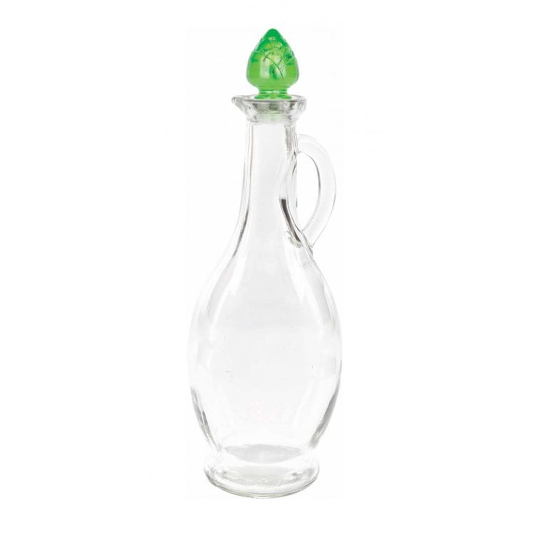 500cc Oil & Vinegar Bottle With Corn Lid High Quality Glass With Fancy Lid M-217 (Parcel Rate)