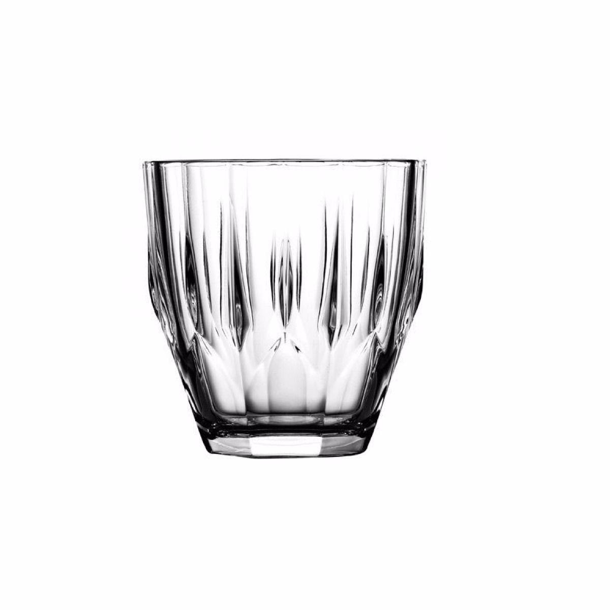 6 Pack Blown Glass DIAMOND CUT DRINKING GLASSES -Dinner, Gifting, Serving 275cc   1587 (Parcel Rate)