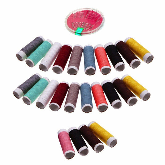 Sewing Kit 16Pcs Assorted Colours Sewing Thread and Needles 6521 (Parcel rate)