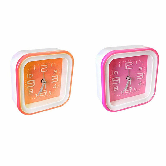 Square Block Alarm Clock Desk Clock, Bedroom, Analogue Time 2901 (Parcel Rate)