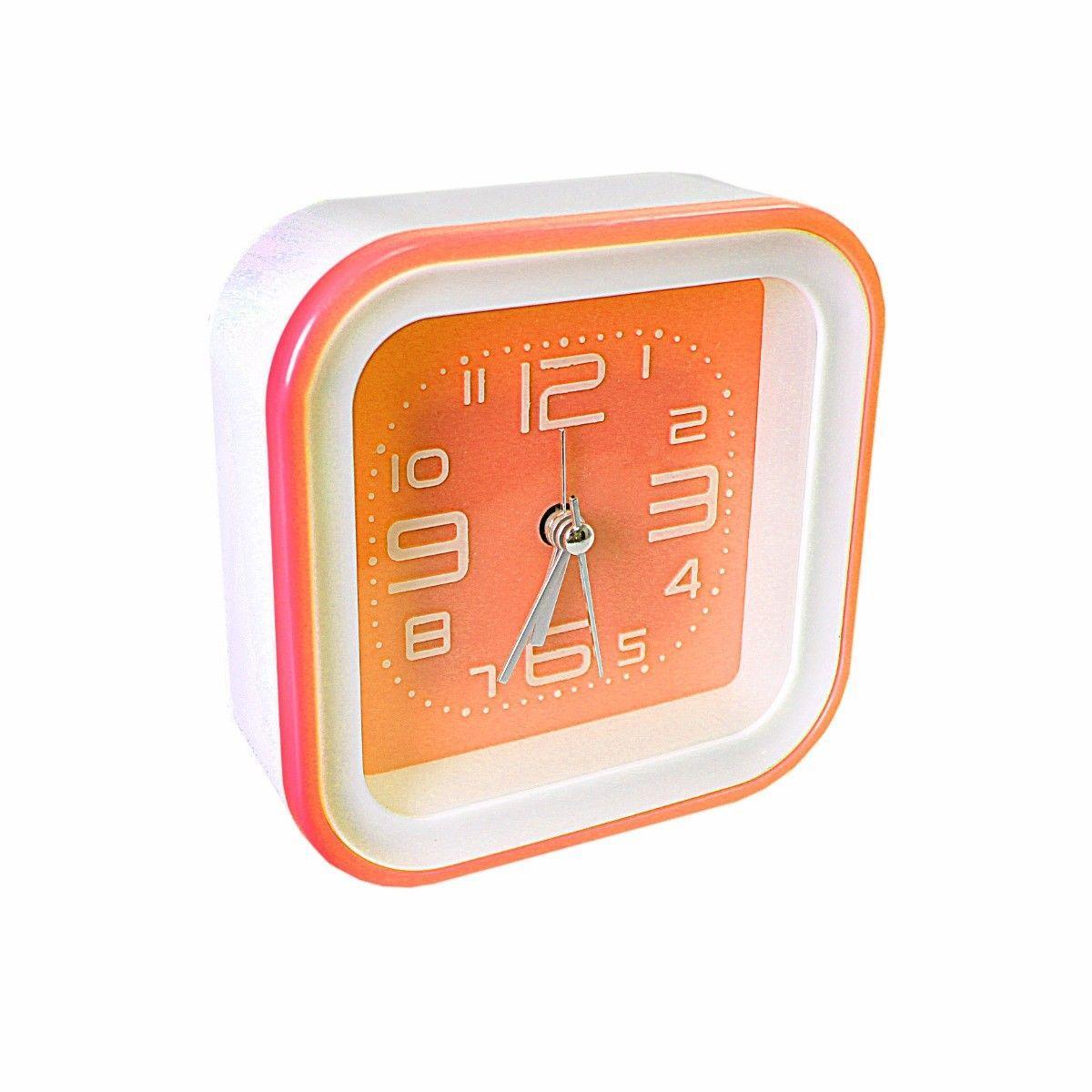 Square Block Alarm Clock Desk Clock, Bedroom, Analogue Time 2901 (Parcel Rate)