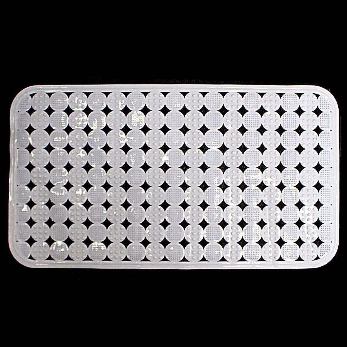Plastic Protection Bath Mat PVC Anti Skid Water Resistant Bath Mat 67cm x 37cm  4153 (Parcel Rate)
