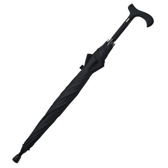Camping & Outdoors / Walking Stick Umbrella Black /Cane 84-92 CM /Umbrella 104 CM 7925 (Parcel Rate)