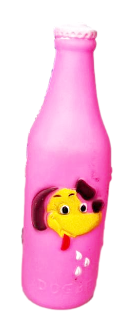 Pet Dog Toy Bottle Squeaky Random Colour Sent 19cm x 6cm 6649 (Parcel Rate)