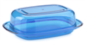 Covered Plastic Butter Dish Kitchen 0302 (Parcel Rate)