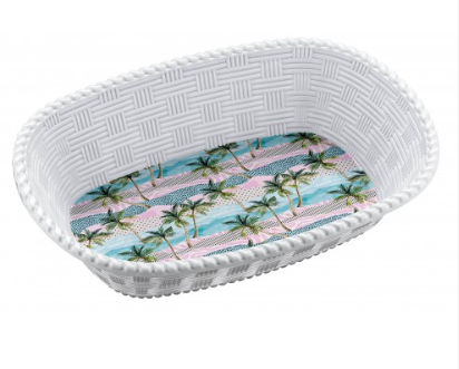 Melamine Bread Basket 30 x 21cm Assorted Designs Random Sent ALB730 (Parcel Rate)