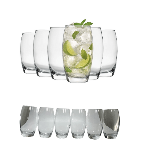 Pack Of 6 Glssses ASYA Glassware ASY510 BB (Parcel Rate)