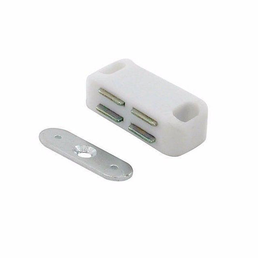 Value Pack Of 2 Magnetic Catches White Diy 1220 (Large Letter Rate)