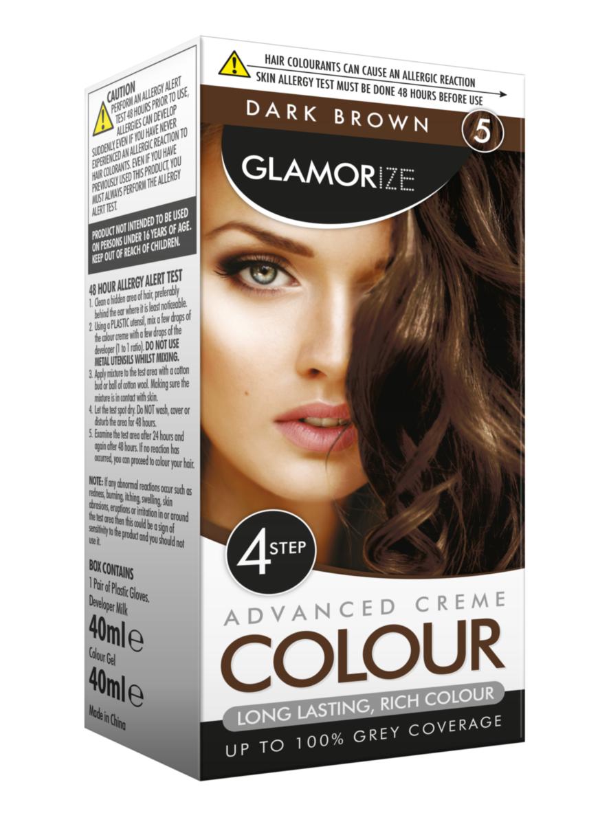 Women's Dark Brown Hair Dye No.5 Advanced Creme Colour 309639 (Parcel Rate)