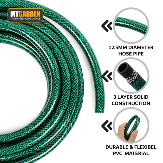 Garden Hose Pipe with Fitting 15 m 3107 (Parcel Rate)
