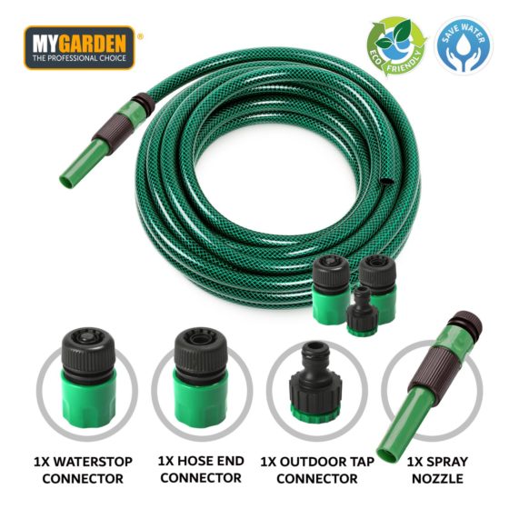 Garden Hose Pipe with Fitting 15 m 3107 (Parcel Rate)