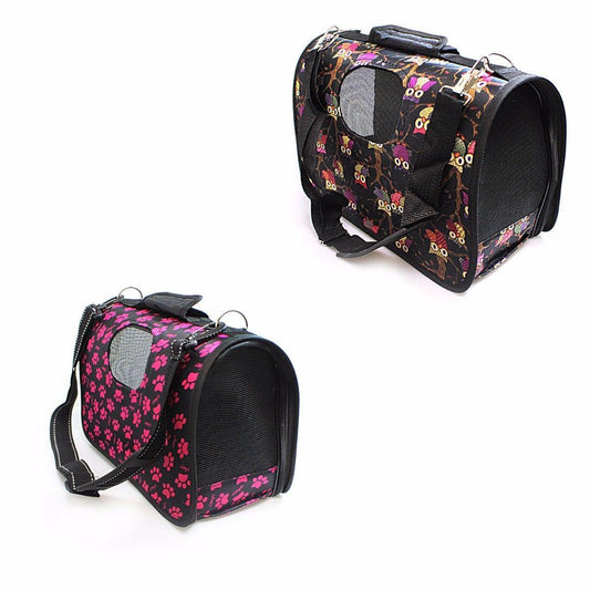 Pet Carrier Bag Travel Bag For Cats/Dogs/Small Animals Assorted Designs 47cm x 30cm 0359 (Parcel Rate)