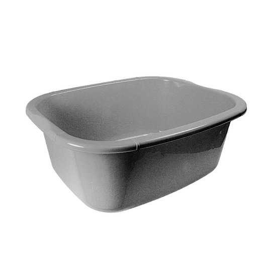 Square Kitchen Washing Up Bowl Square Grey 11 Litre 314810 (Parcel Rate)