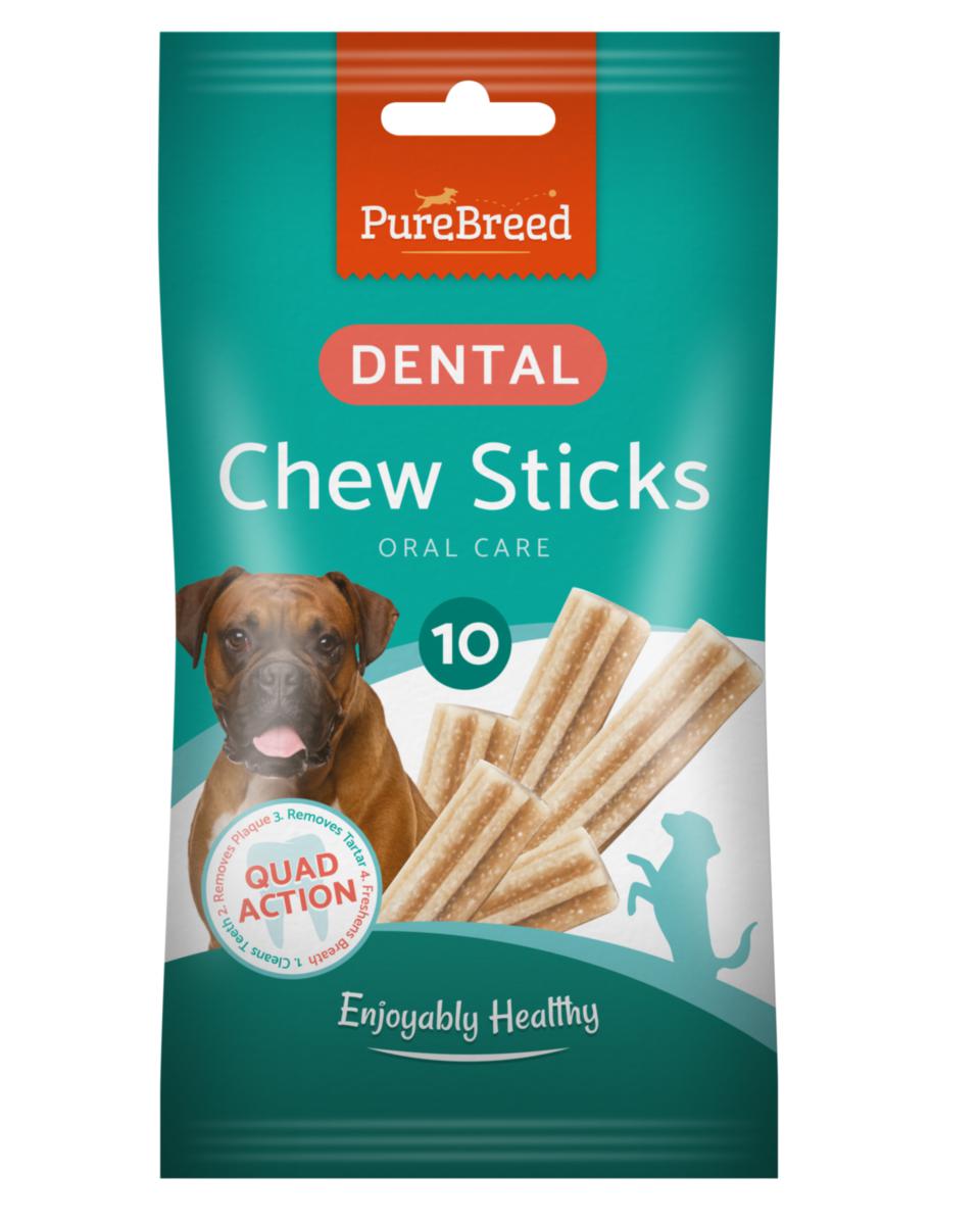 Dog Treats Oral Care Dental Chew Sticks 10 Pack 315807 (Parcel Rate)