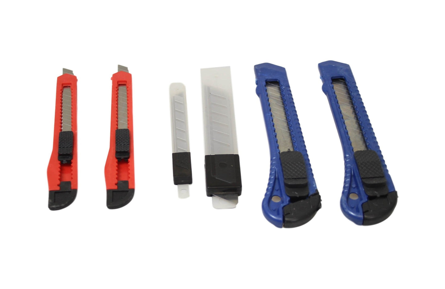 Assorted Sizes Knife Cutter Set With Blades Indoor DIY Builders Knife Set 6 Pack 3159 (Parcel Rate)