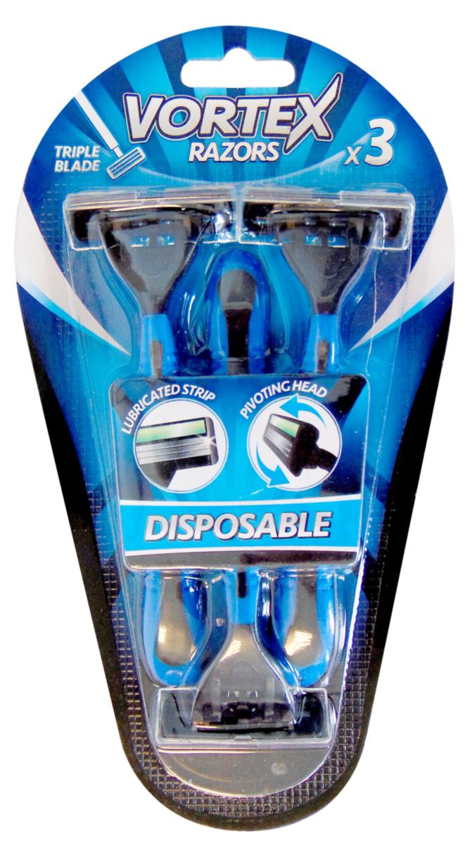 Mens Triple Blade Ultra Razors Disposable 3 Pack 316813 (Parcel Rate)