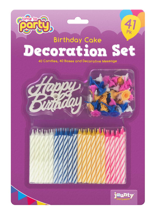 Birthday Cake Complete Decoration Set Special Occasions 317194 (Parcel Rate)